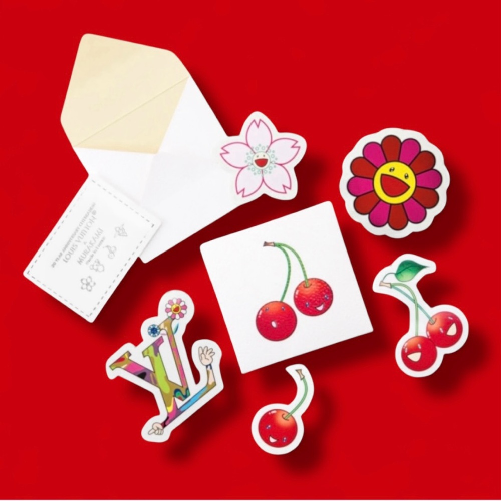 🆕💞LV x TM ICONIC RE-EDITION 20th Anniversary Commemorative "SUPERFLAT" Stickers